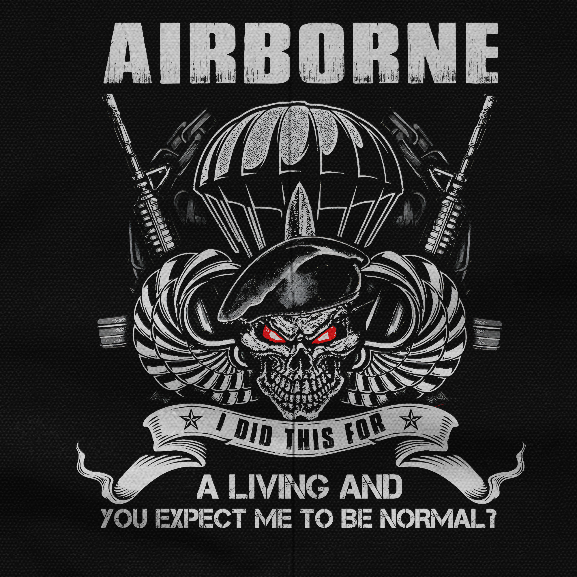 Personalizable Airborne I Did This For A Living Pocket Vest