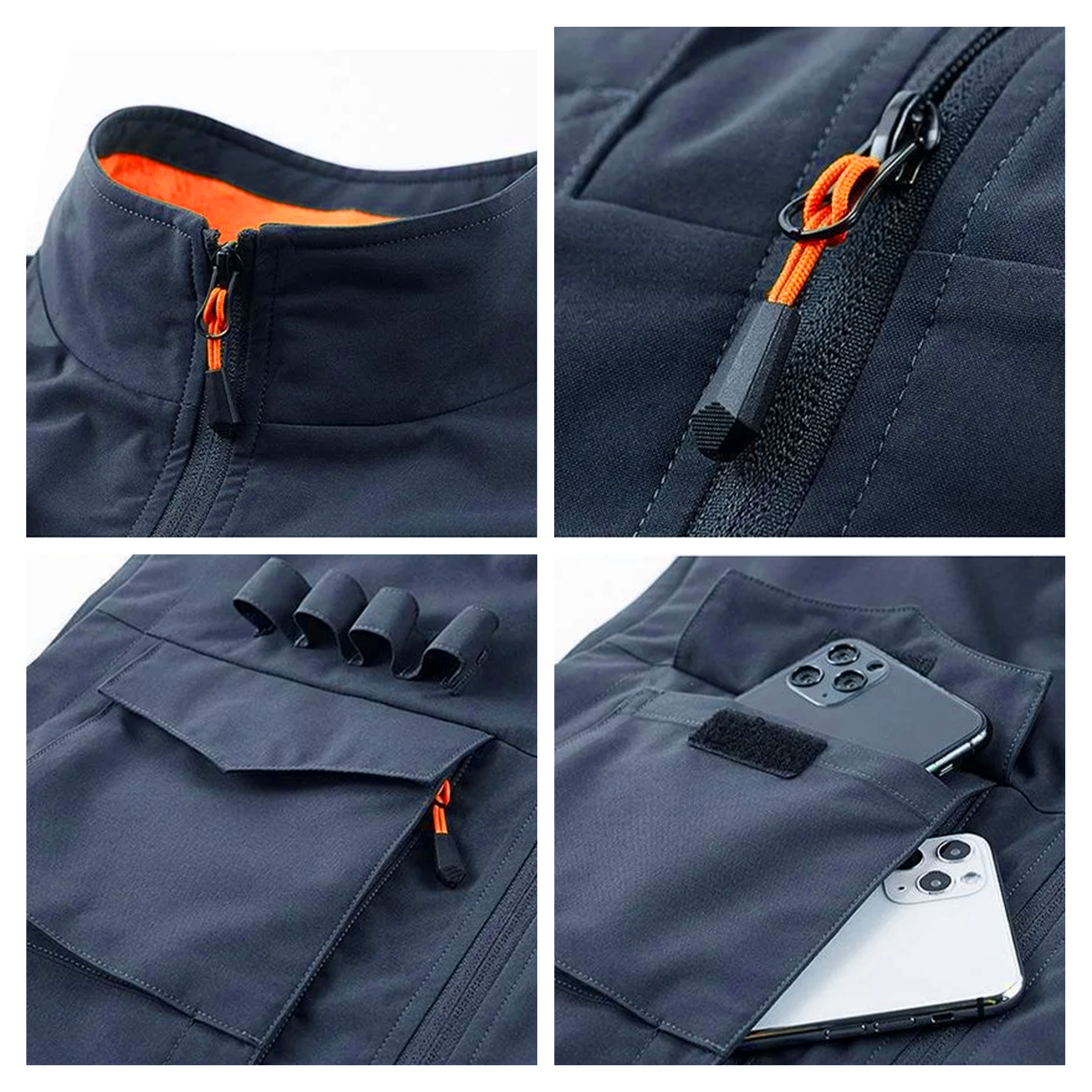 Navy 250th Anniversary Pocket Vest & Washed Cap Combo