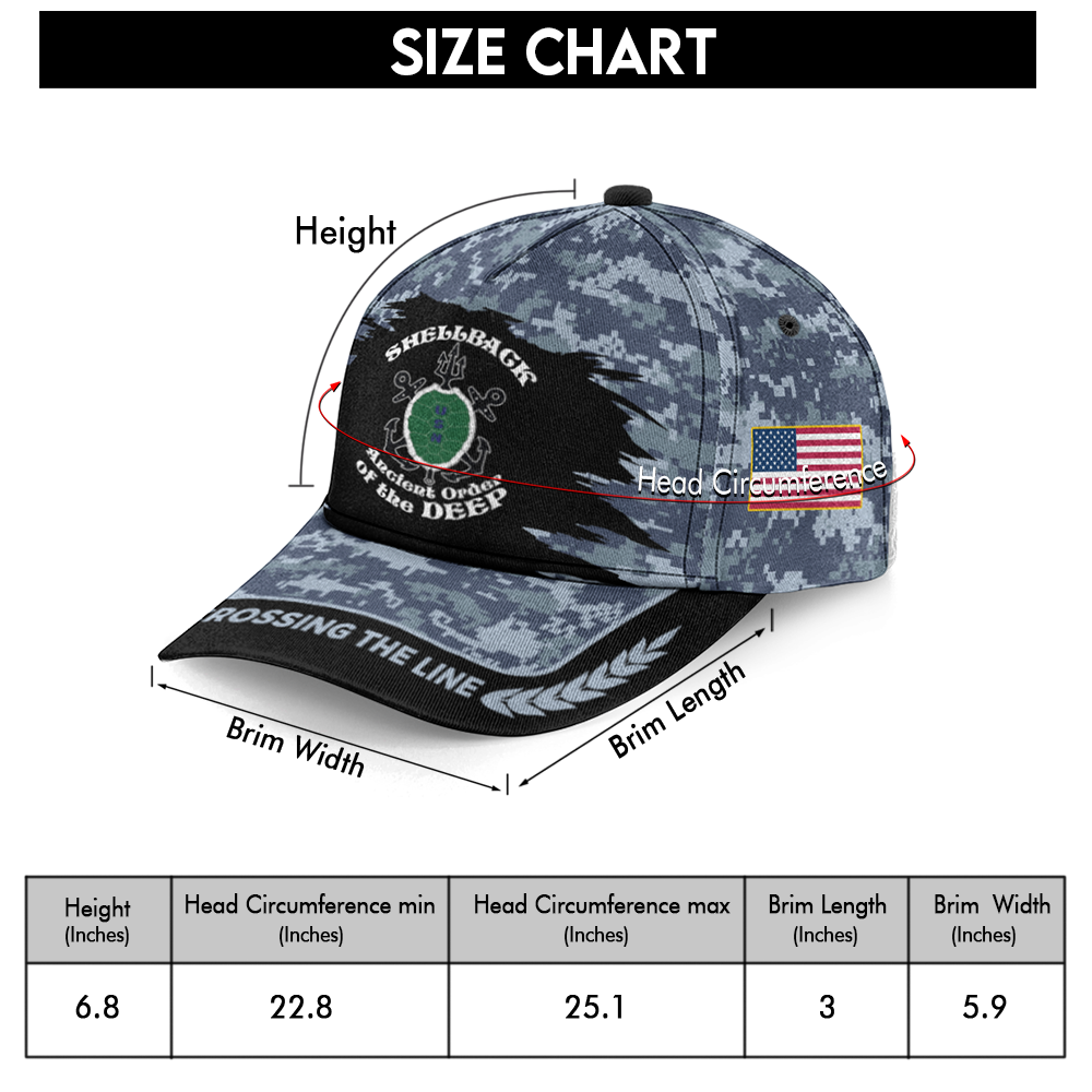 Shellback Crossing The Line Classic Cap
