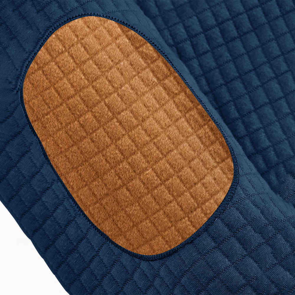 Personalizable Navy 250 Years Strong Waffle Stand Collar Sweatshirt