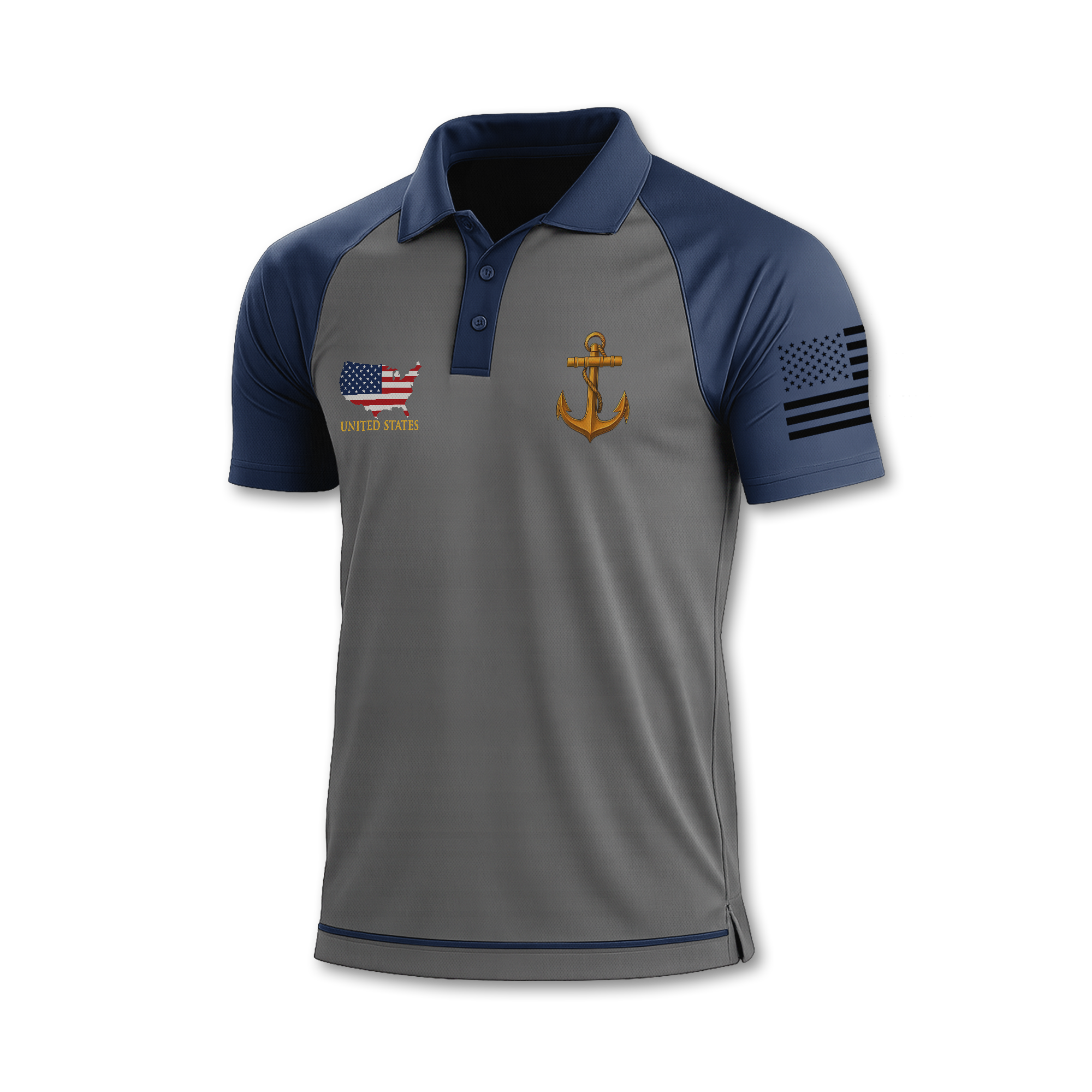 Navy 250th Anniversary Polo Shirt