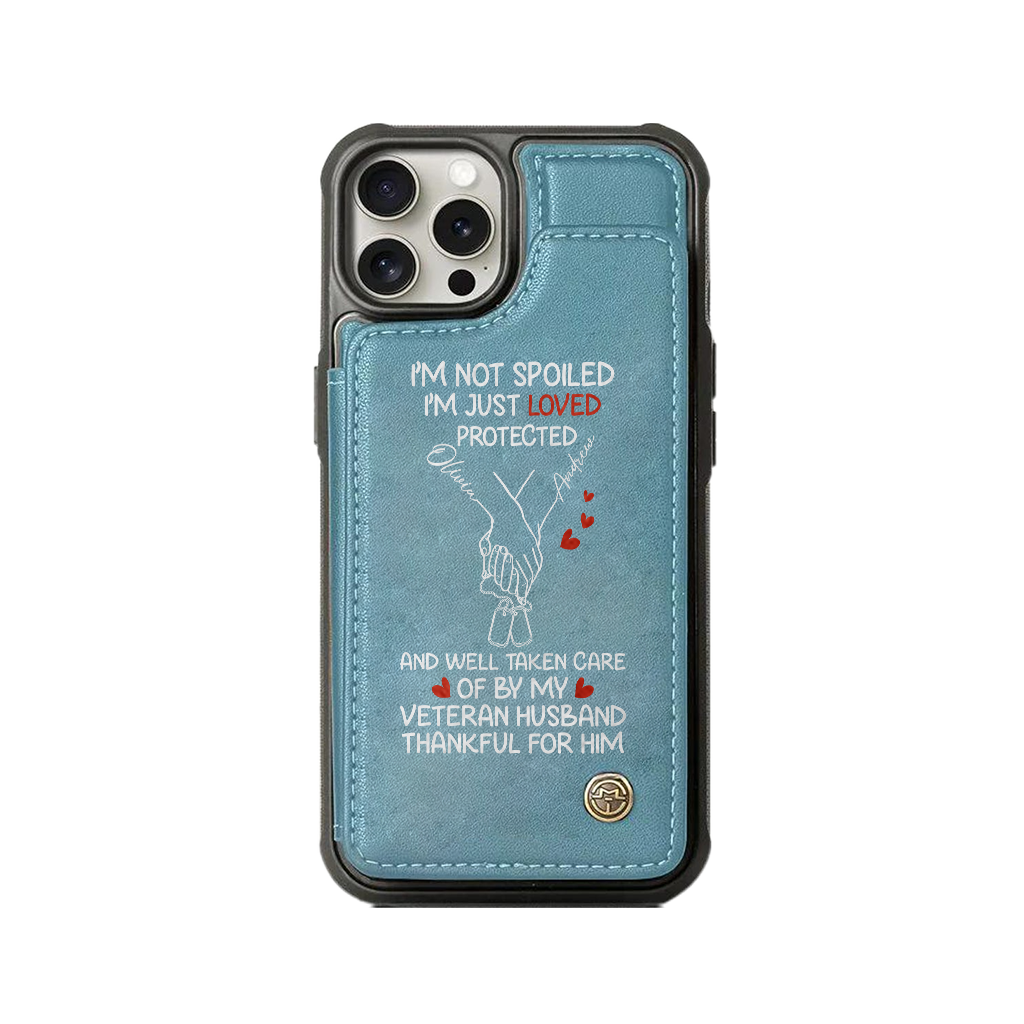 Personalizable Veteran's Wife Wallet Phone Case
