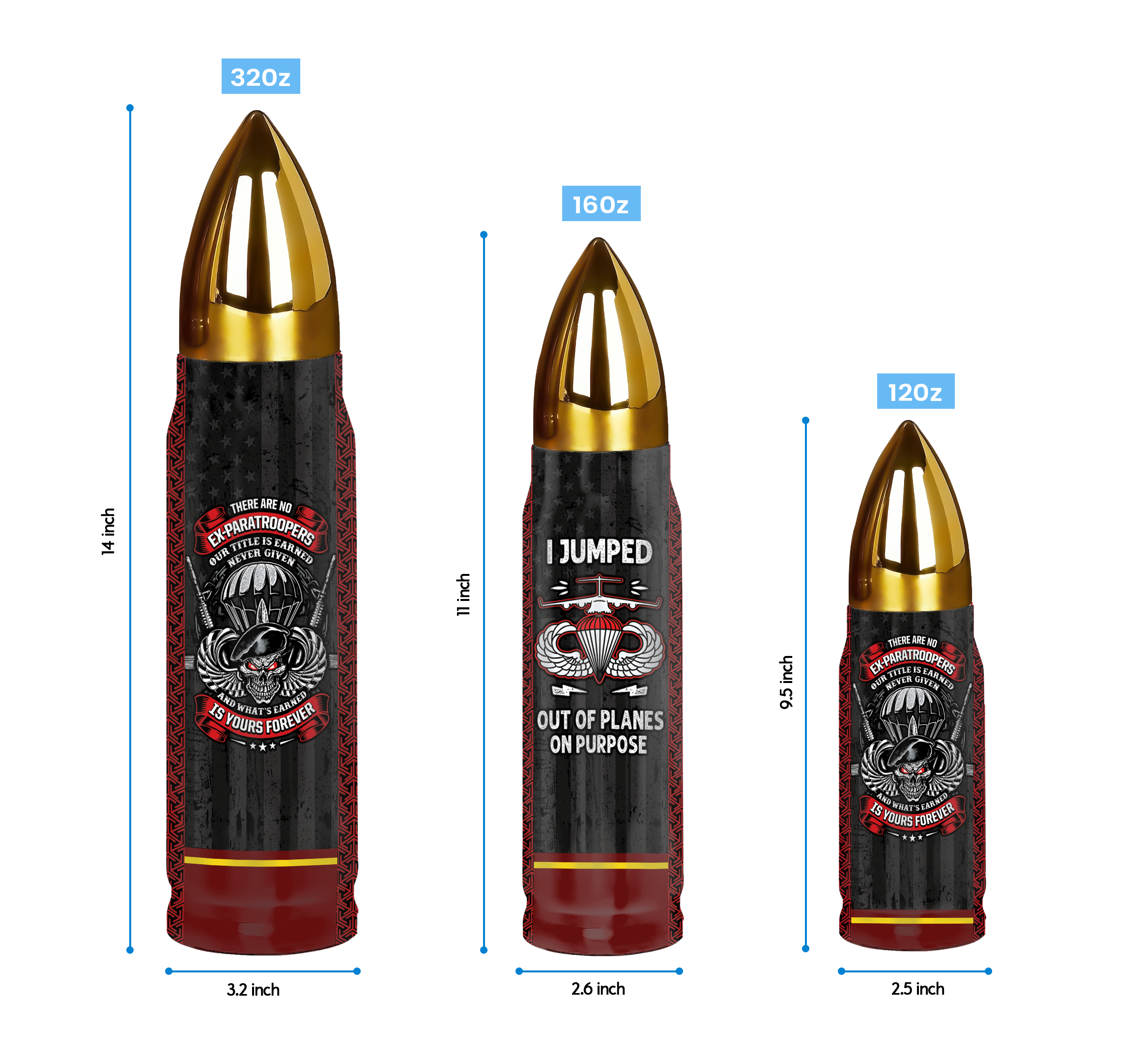 Airborne Jump Out Of Planes On Purpose Bullet Tumbler