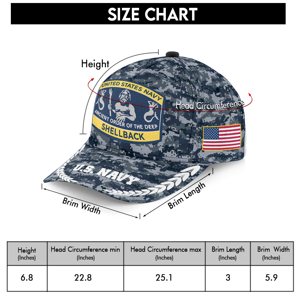 Shellback Ancient Order Of The Deep Classic Cap