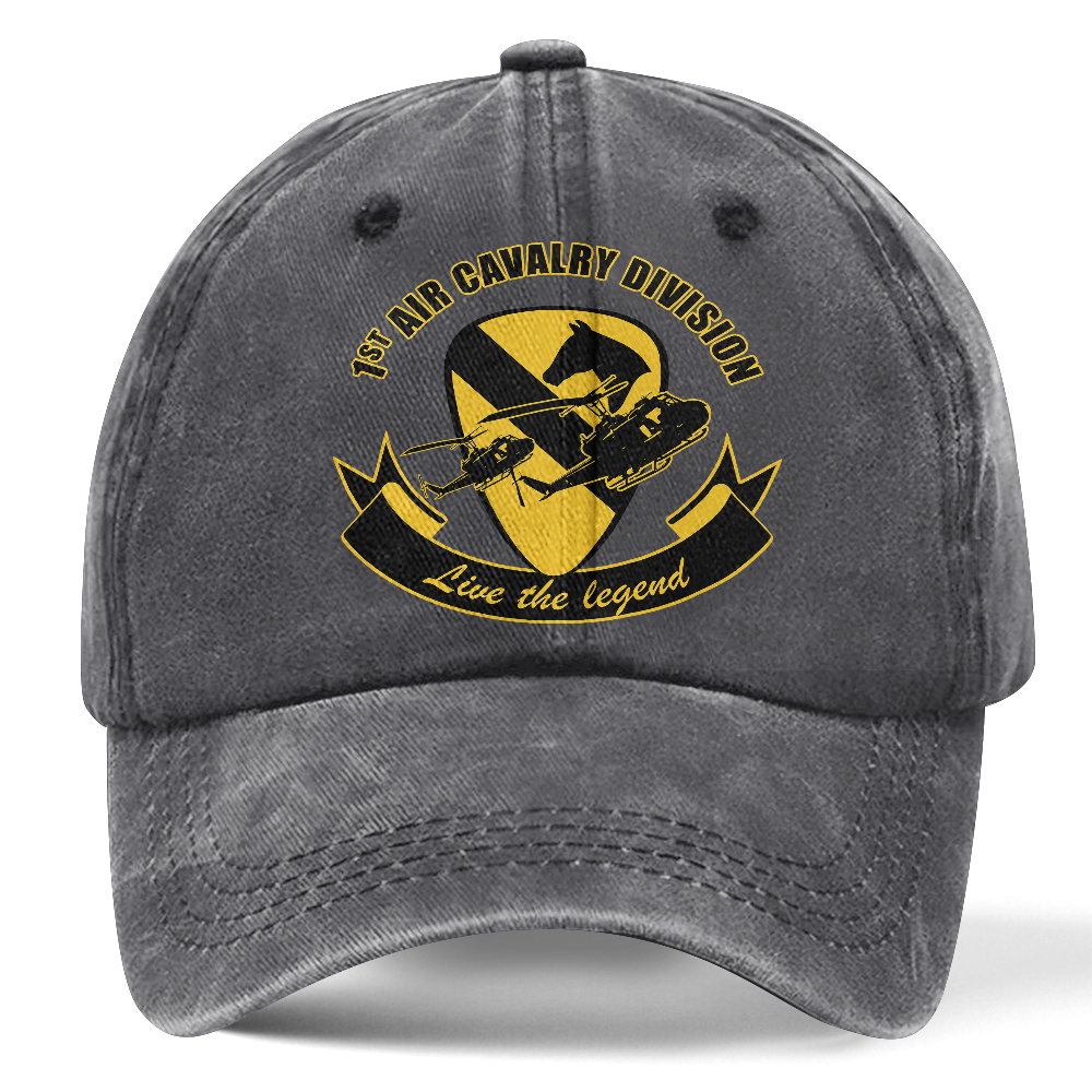 Personalizable Army 1st Cavalry Division Washed Cap