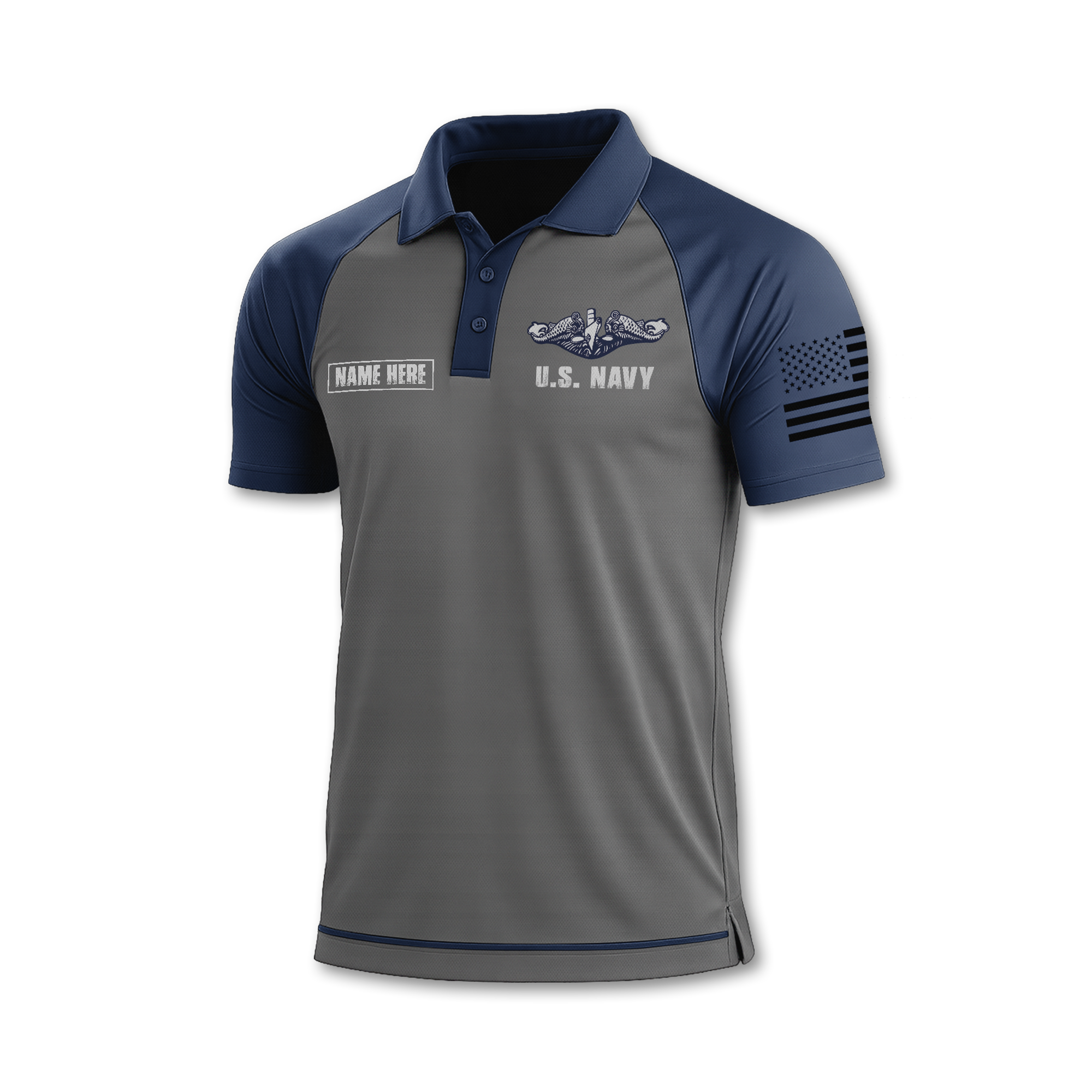 Navy Submarine Polo Shirt
