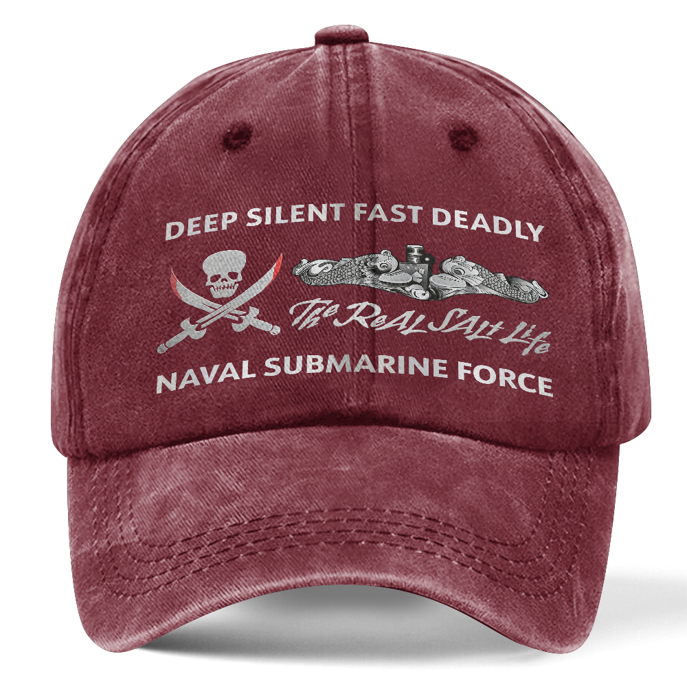 Navy Submarine Washed Cap