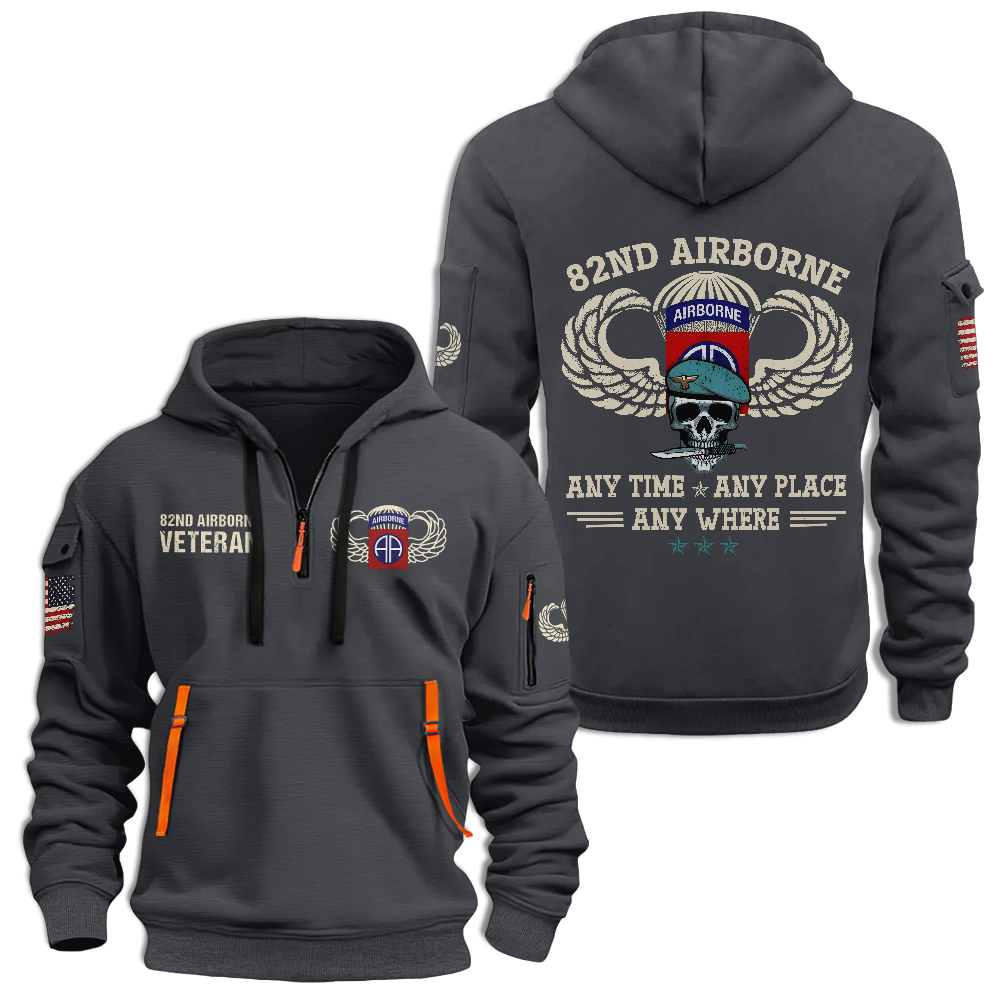 82nd Airborne Any Time Any Place Any Where Hoodie
