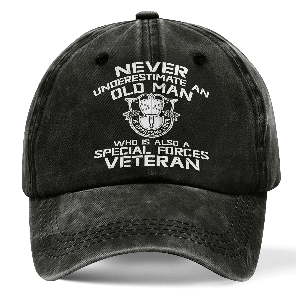 Personalizable Special Forces Washed Cap