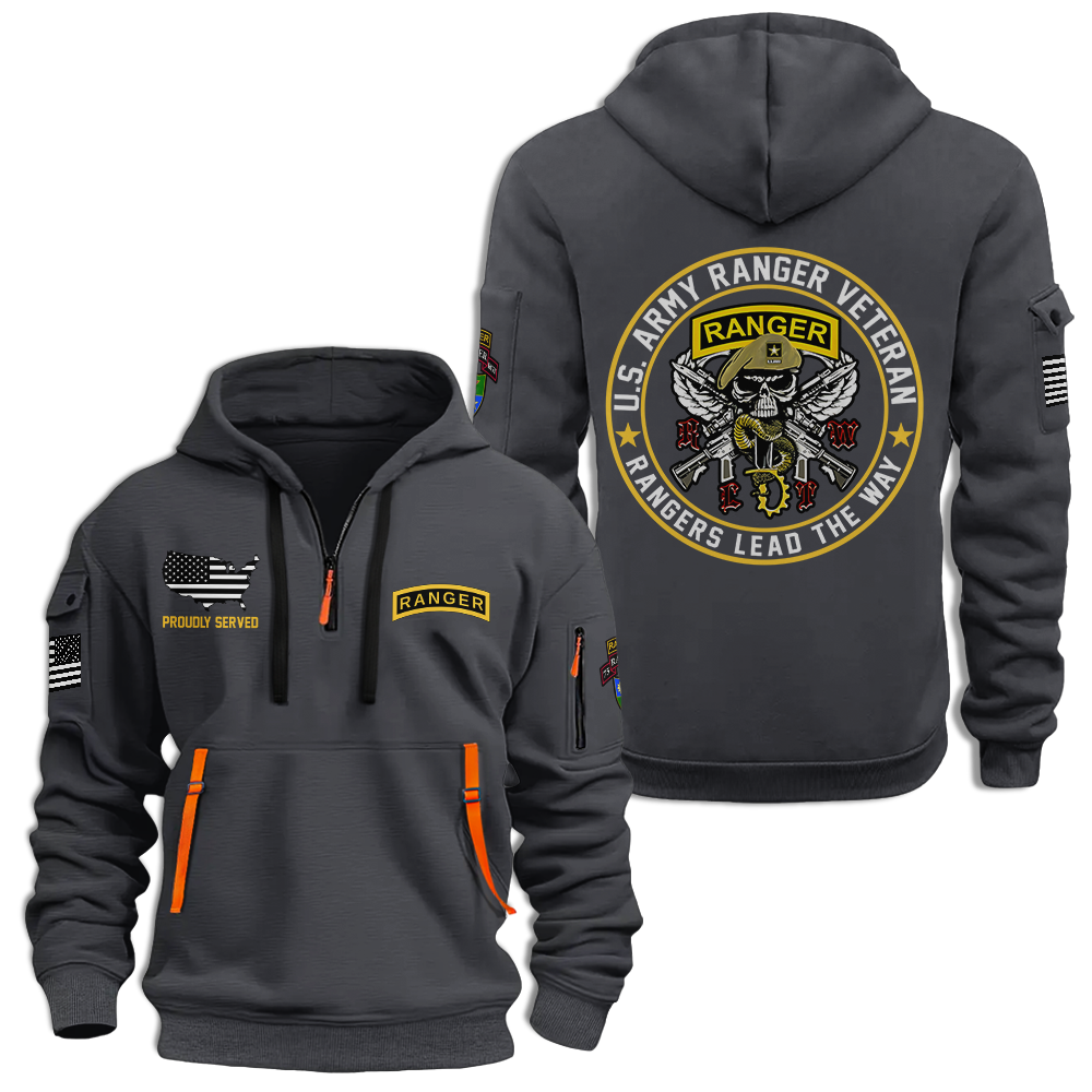 75th Ranger Regiment Quarter Zip Hoodie