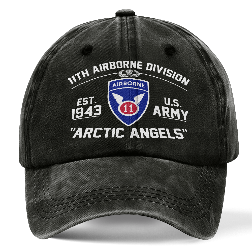 Personalizable 11th Airborne Division Washed Cap