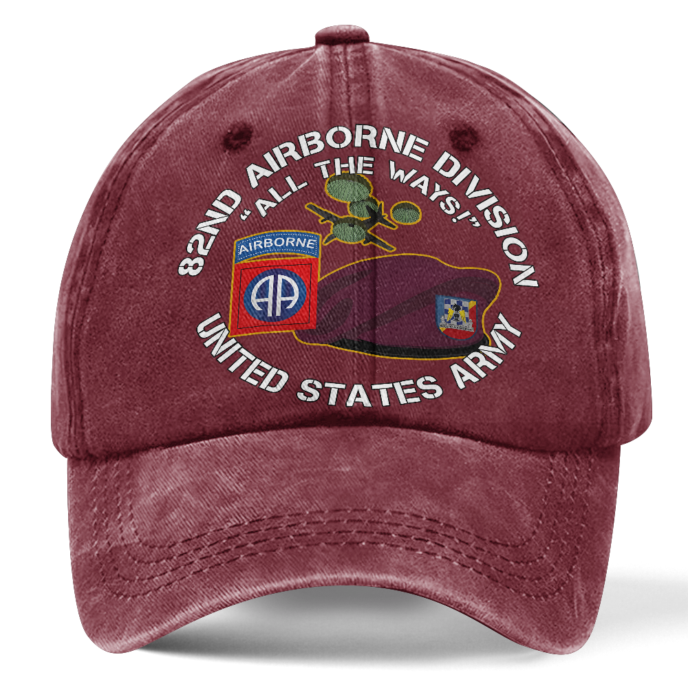 82nd Airborne All The Ways Washed Cap