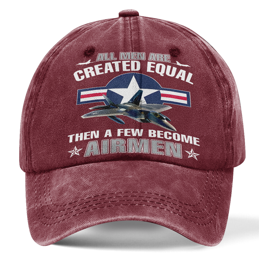 Personalizable Air Force All Men Are Created Equal Washed Cap