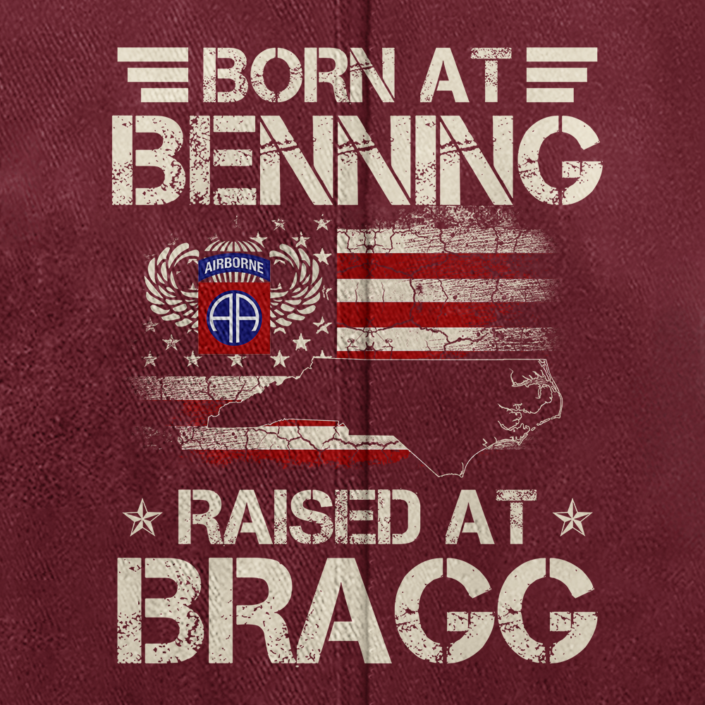 82nd Airborne Born At Benning Washed Cap