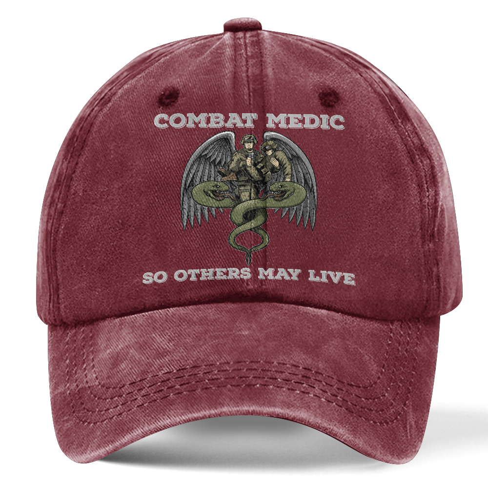 Personalizable Combat Medic Washed Cap