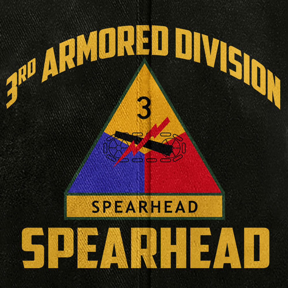 Personalizable Army 3rd Armored Division Washed Cap