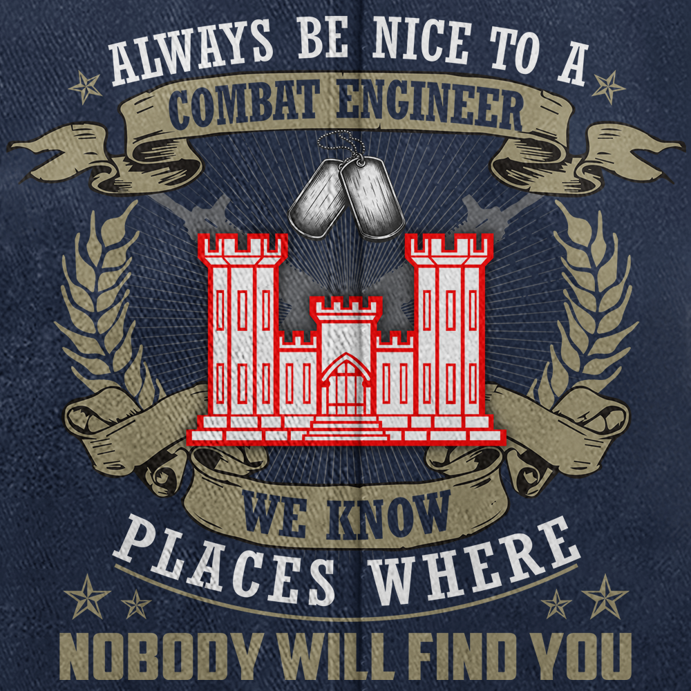 Personalizable Combat Engineer Washed Cap