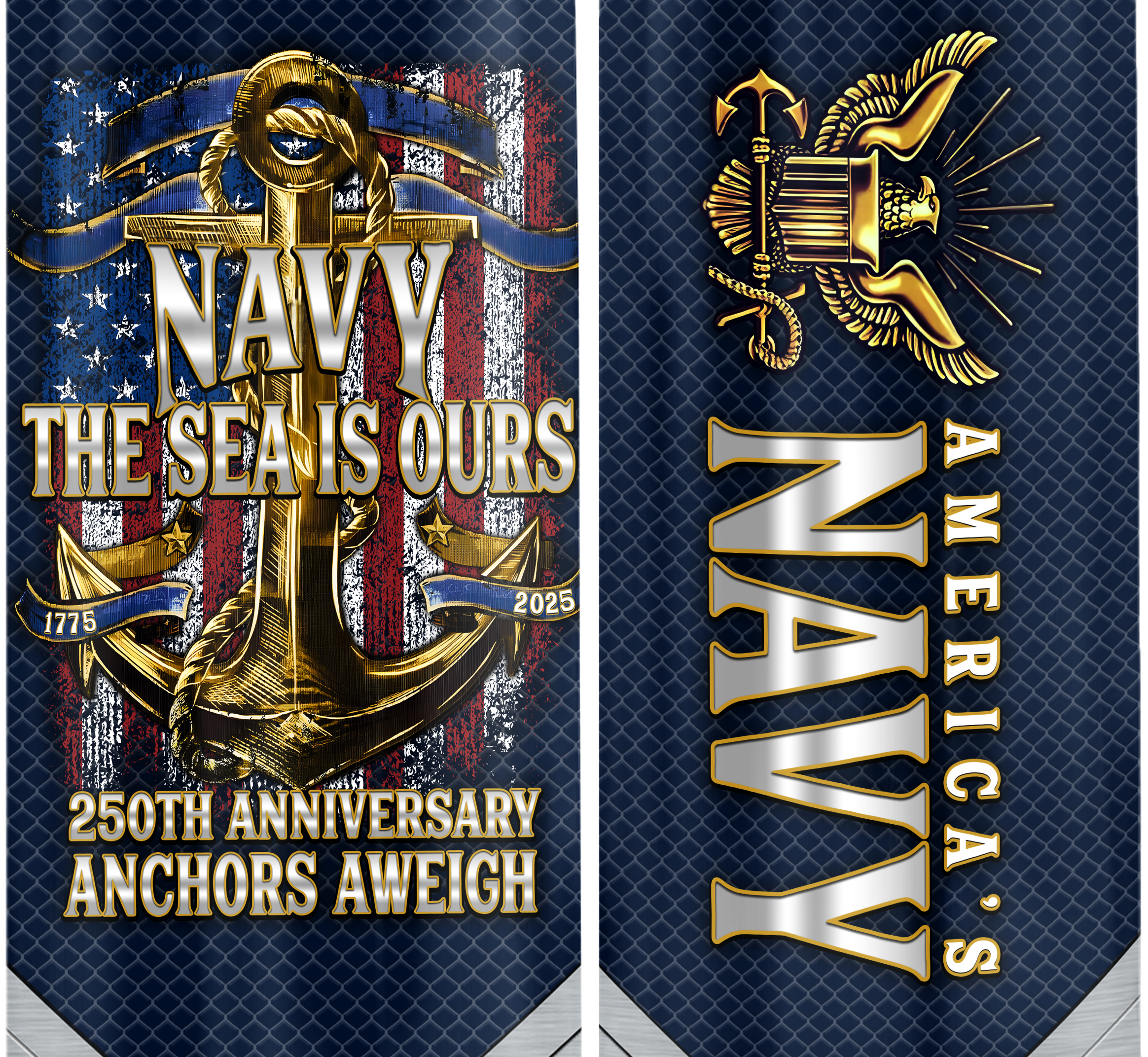 Navy 250th Anniversary Bullet Tumbler