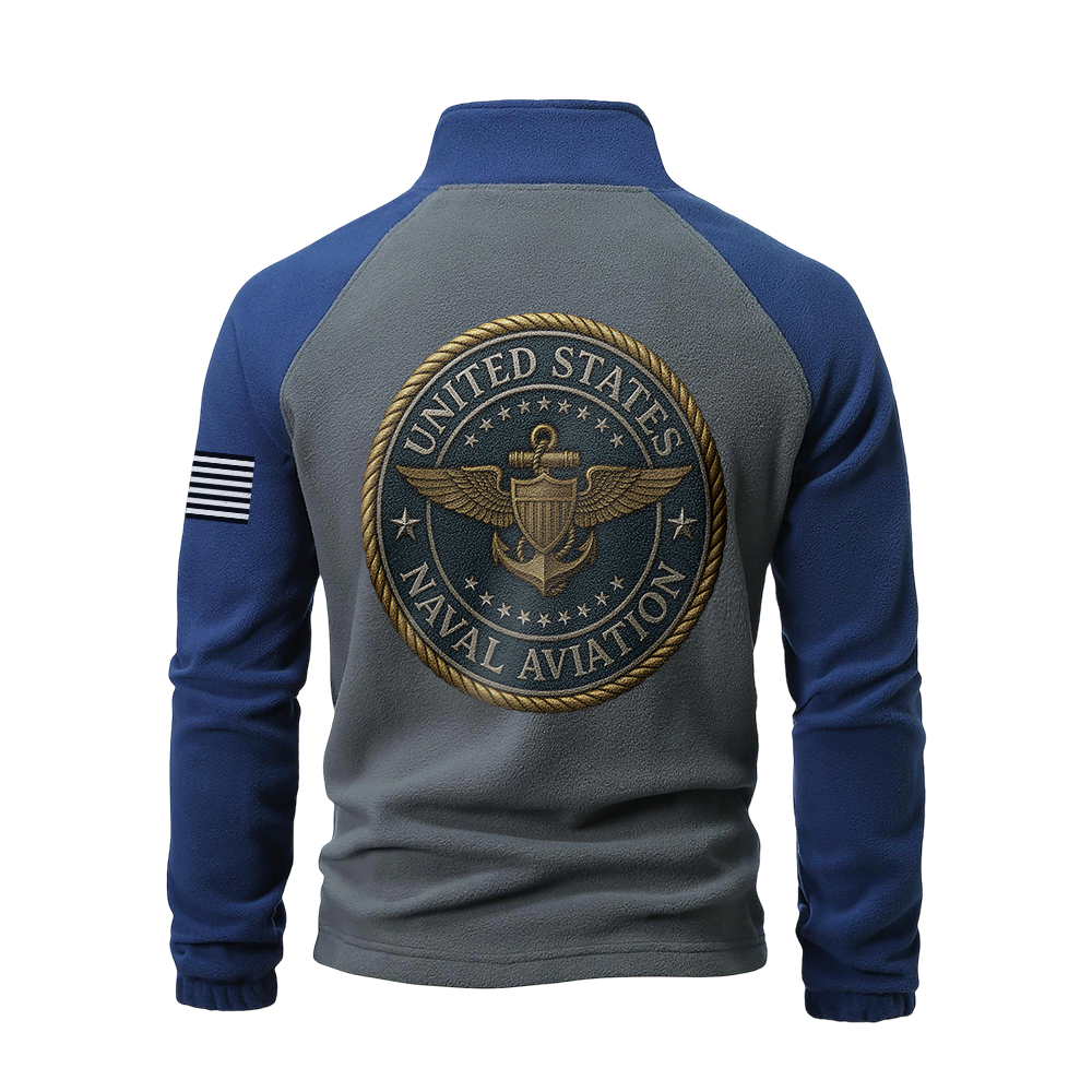Naval Aviation Half-Zip Raglan Sweatshirt