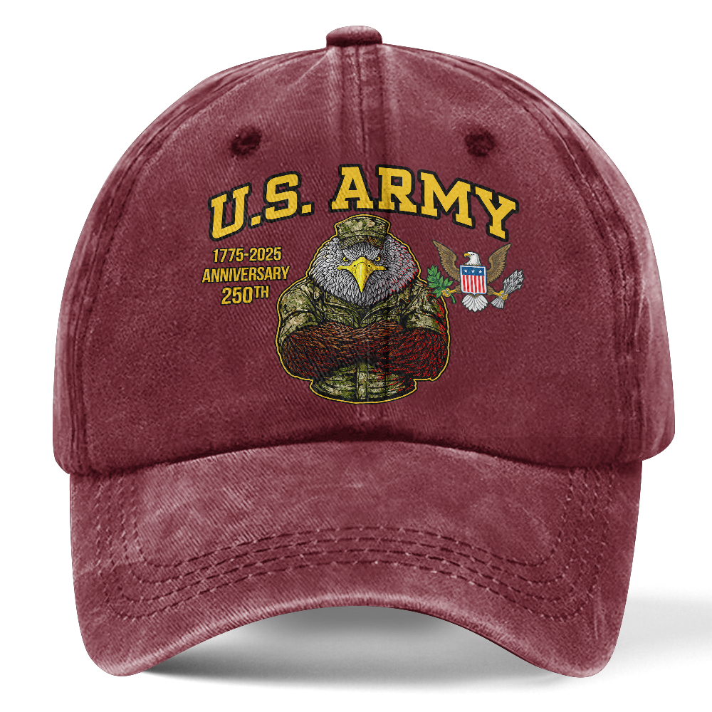 Army 250th Anniversary Washed Cap