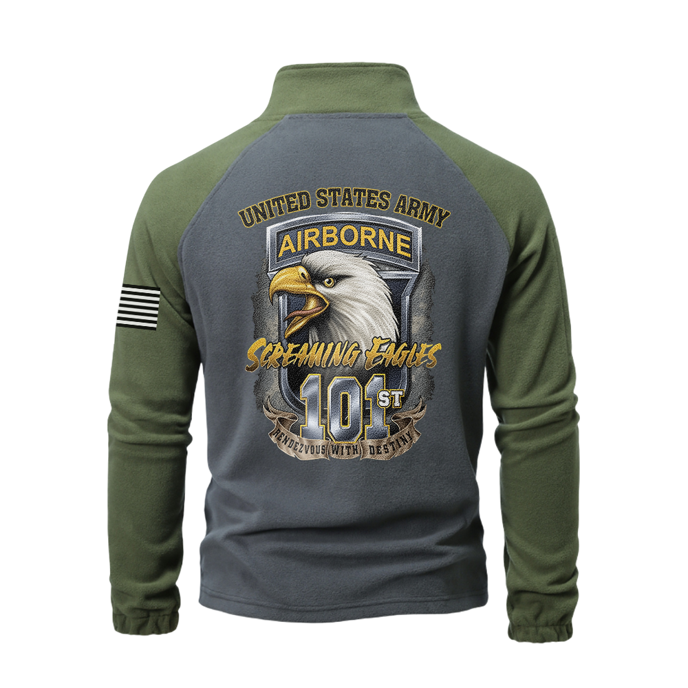 101st Airborne Division Half-Zip Raglan Sweatshirt