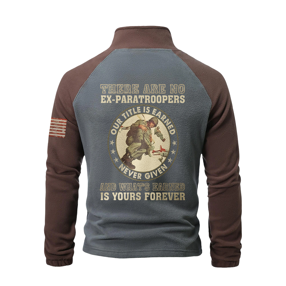 There's No Ex-Paratrooper Half-Zip Raglan Sweatshirt