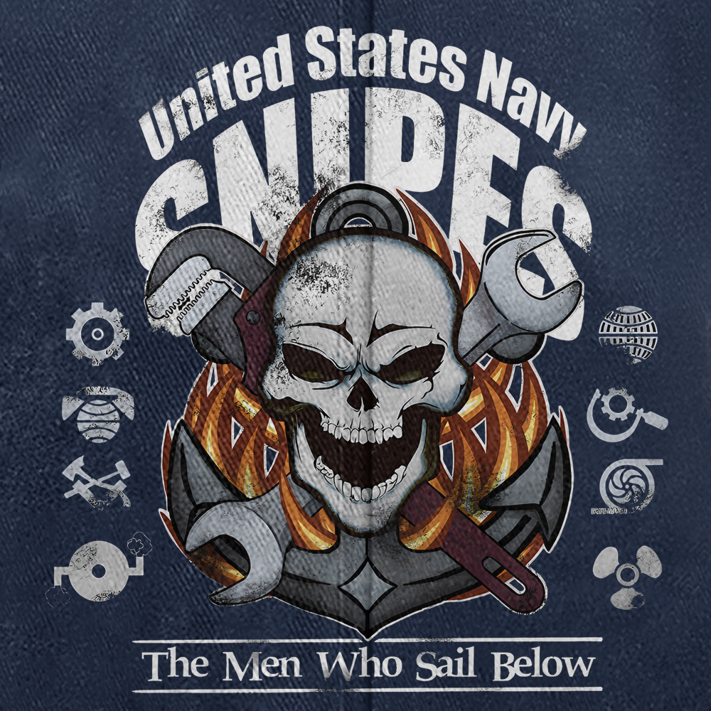 Personalizable Navy Snipes Washed Cap