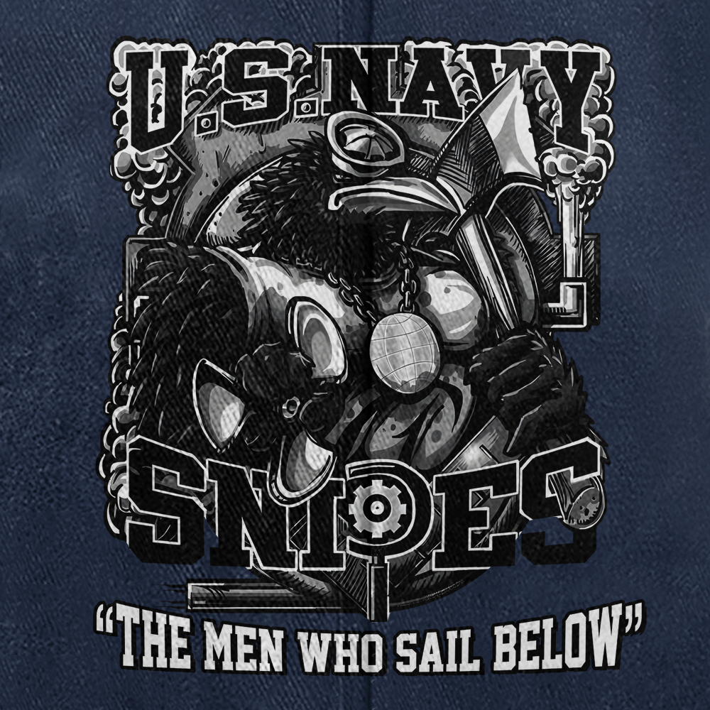 Personalizable Navy Snipes Washed Cap