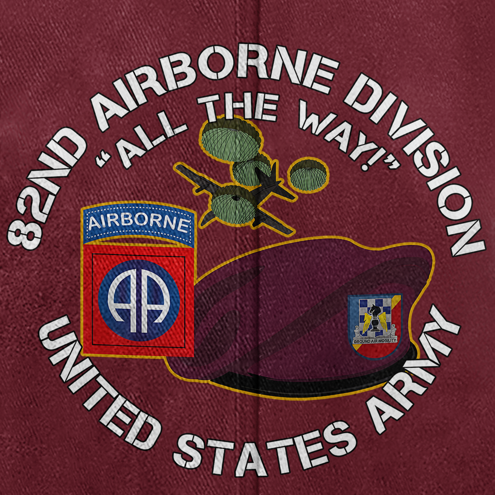 82nd Airborne All The Way Washed Cap