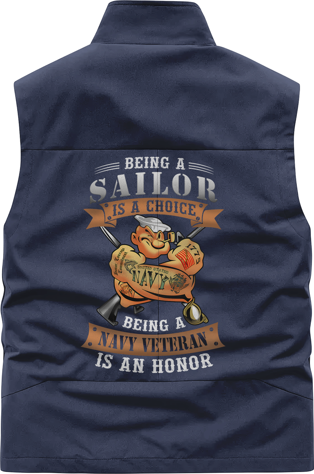 Being A Navy Veteran Is An Honor Pocket Vest