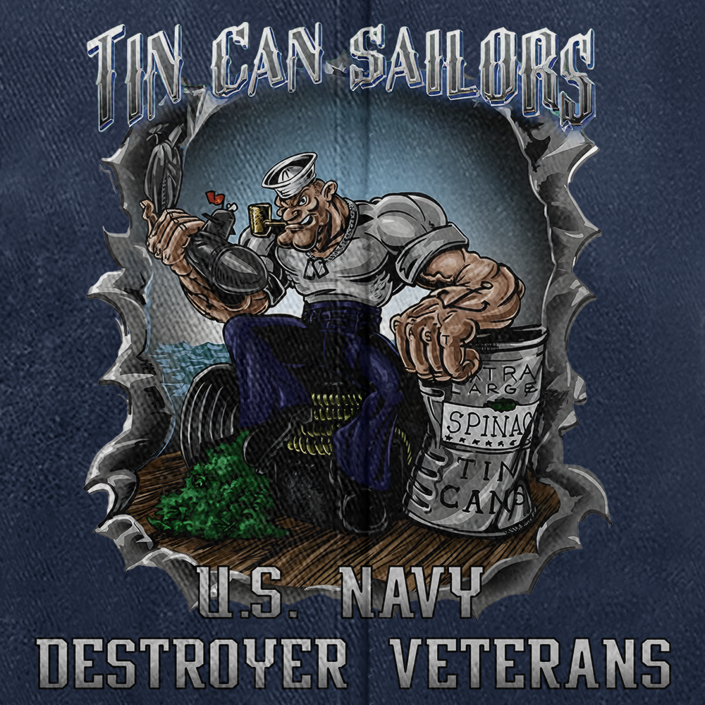 Personalizable Tin Can Sailors Washed Cap