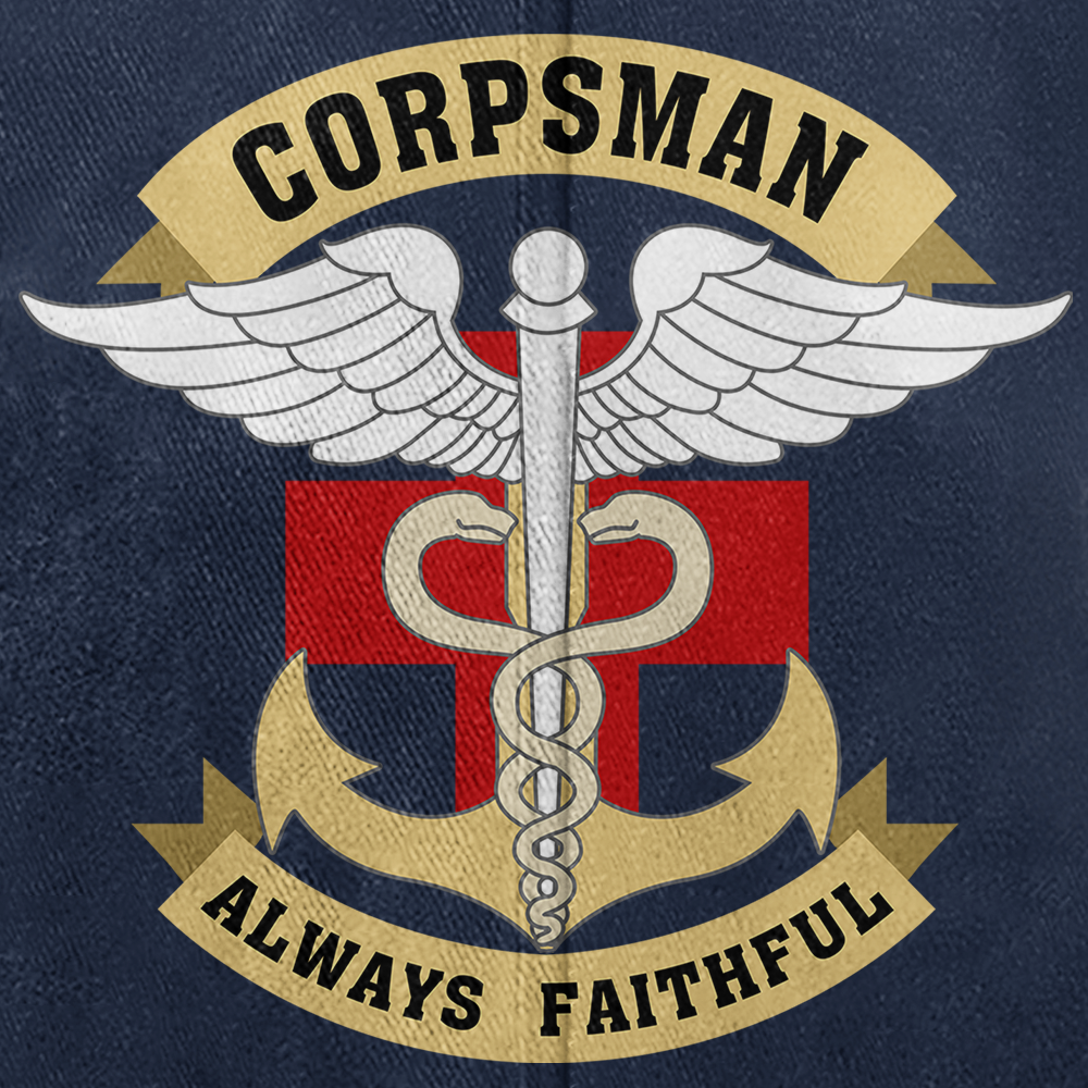 Personalizable Navy Corpsman Washed Cap