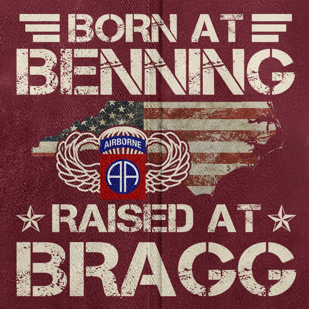 82nd Airborne Born At Benning Washed Cap