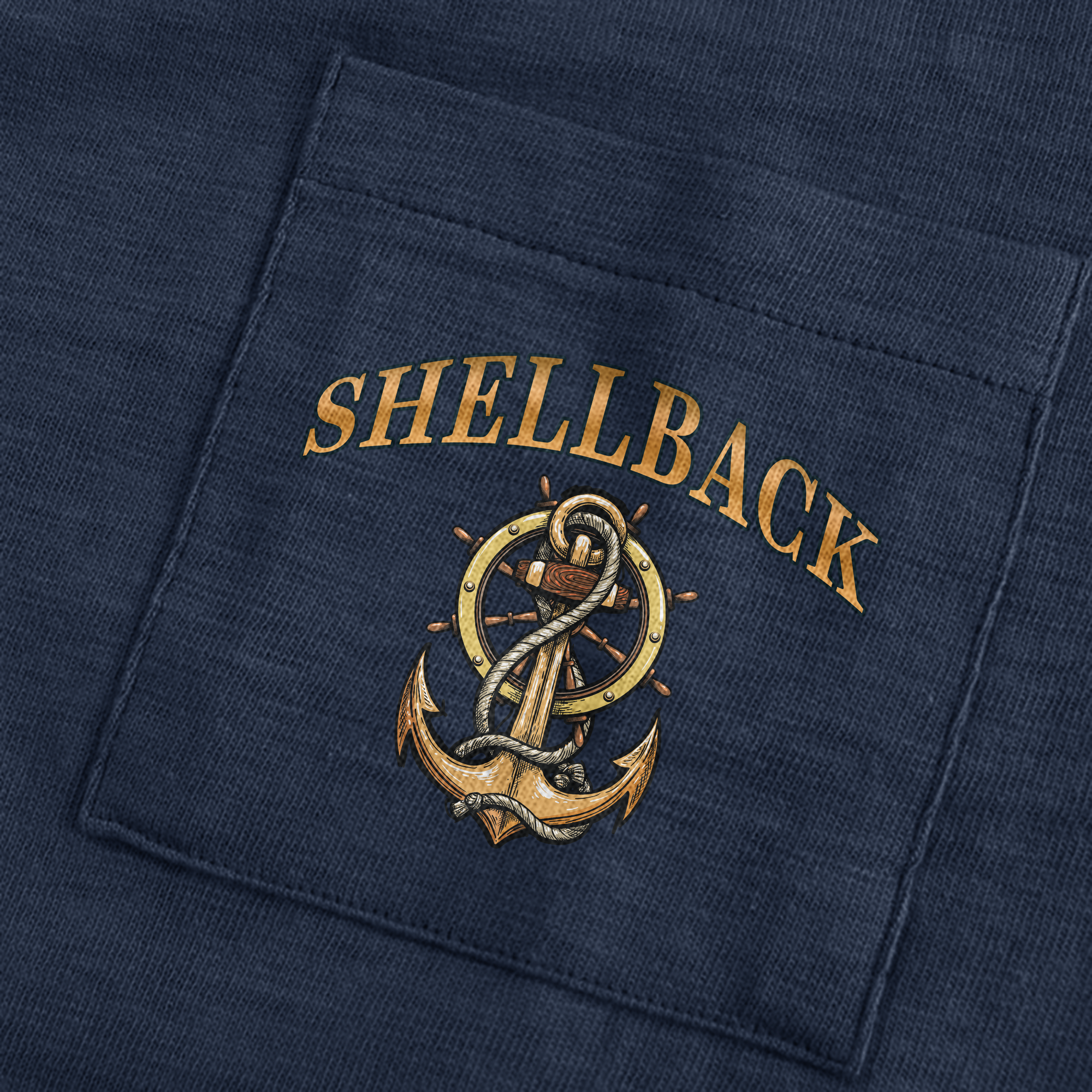 Shellback Ancient Order Of The Deep Double Sided Pocket T-shirt