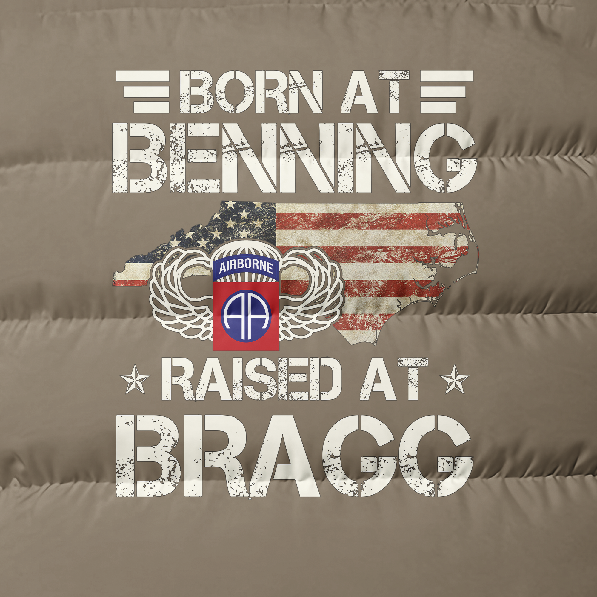 82nd Airborne Born At Benning Puffer Vest