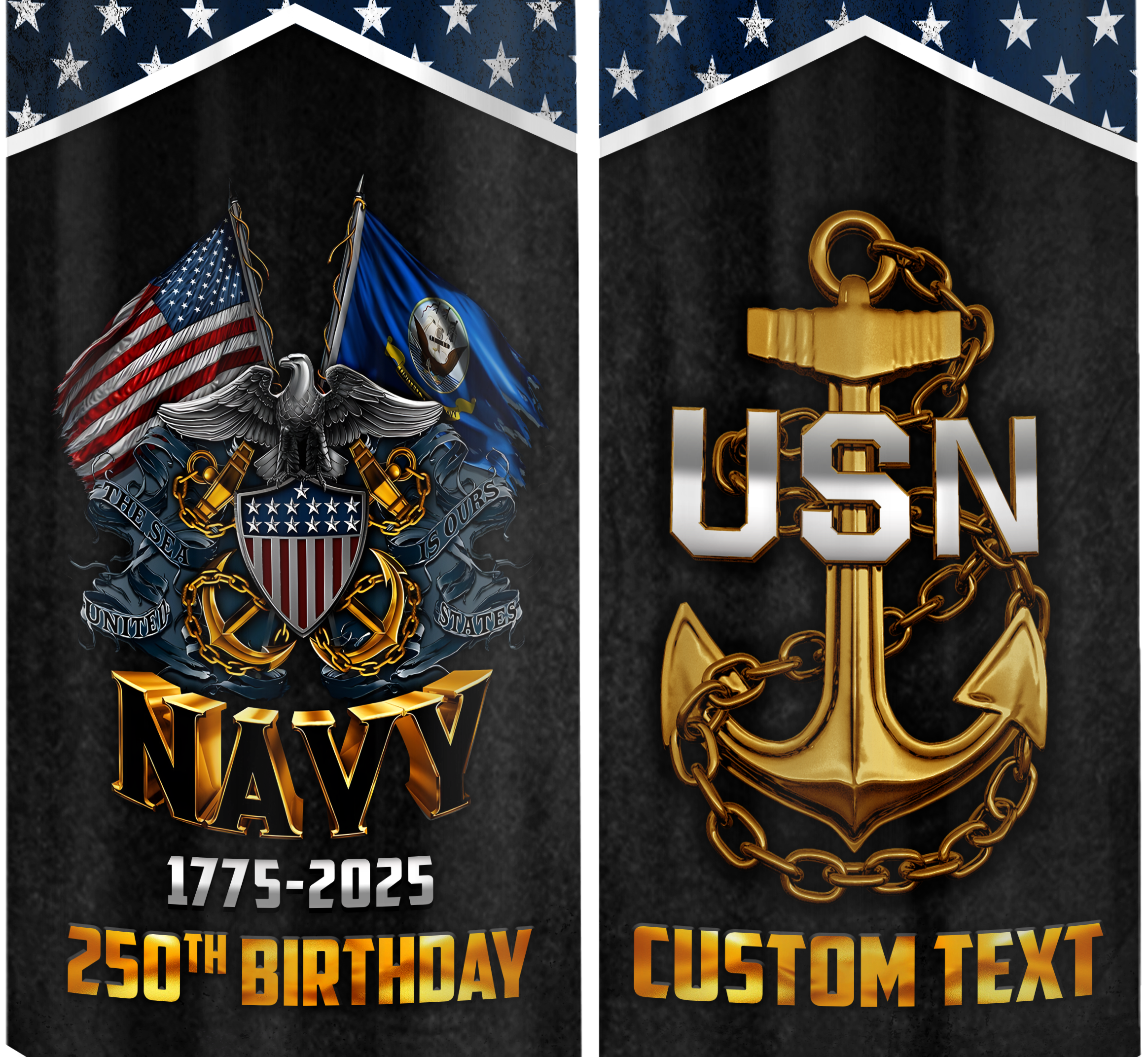 Navy 250th Anniversary Bullet Tumbler