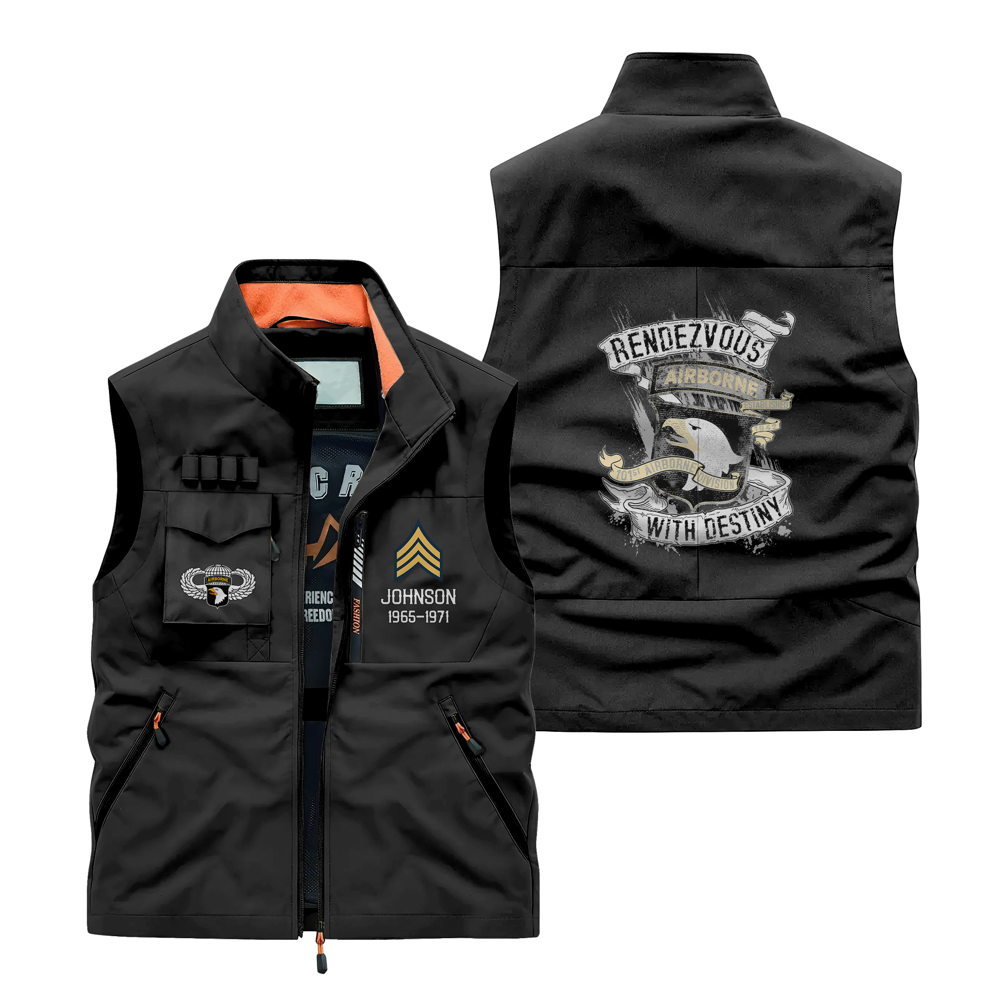 Personalizable 101st Airborne Division Pocket Vest