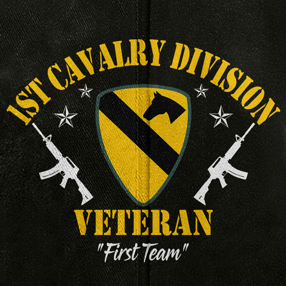 Personalizable Army 1st Cavalry Division Washed Cap