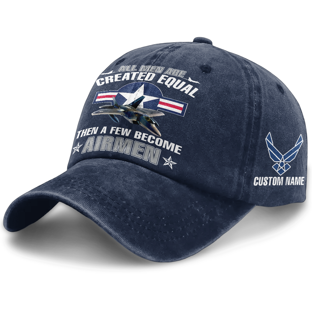 Personalizable Air Force All Men Are Created Equal Washed Cap