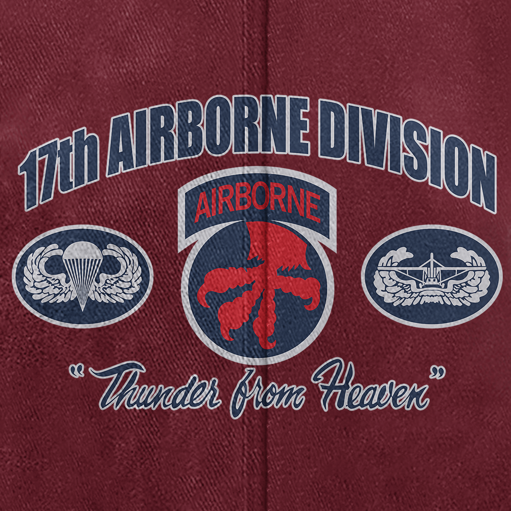 Personalizable 17th Airborne Division Washed Cap