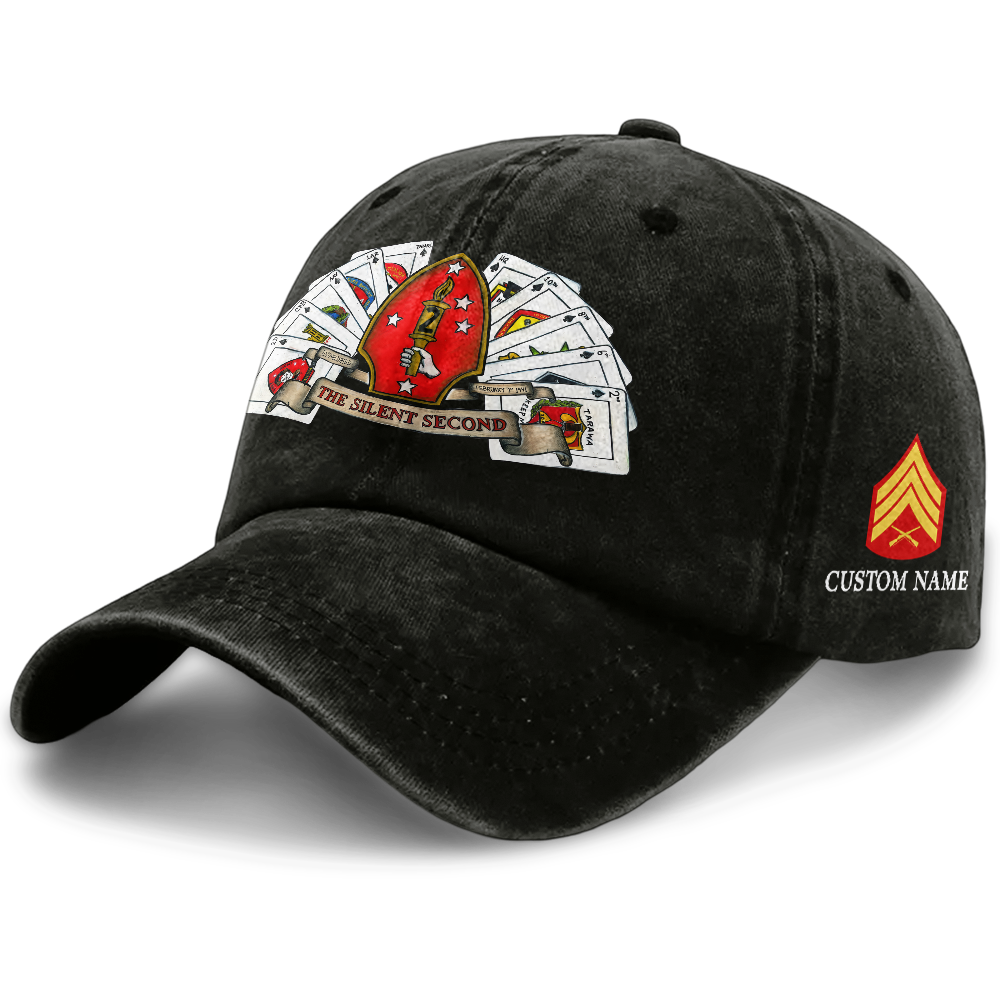 Personalizable The Silent Second Washed Cap