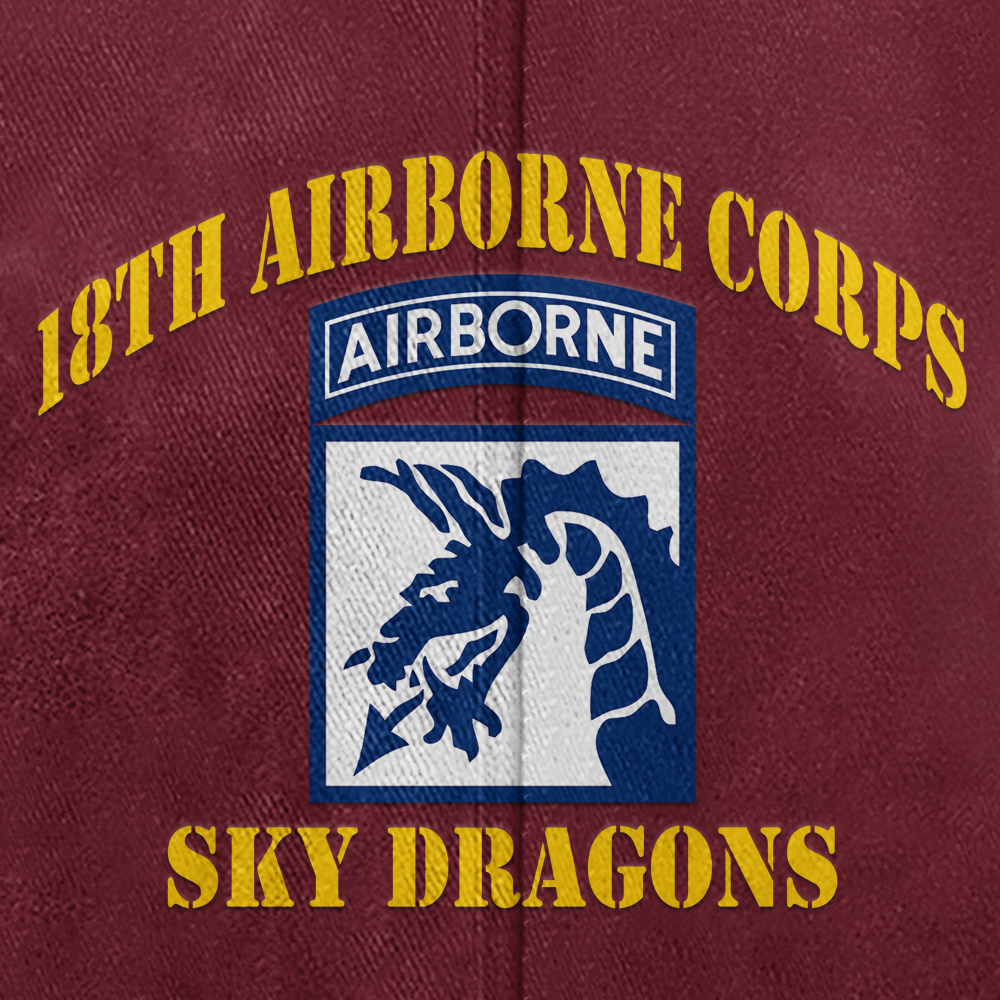 Personalizable 18th Airborne Division Washed Cap