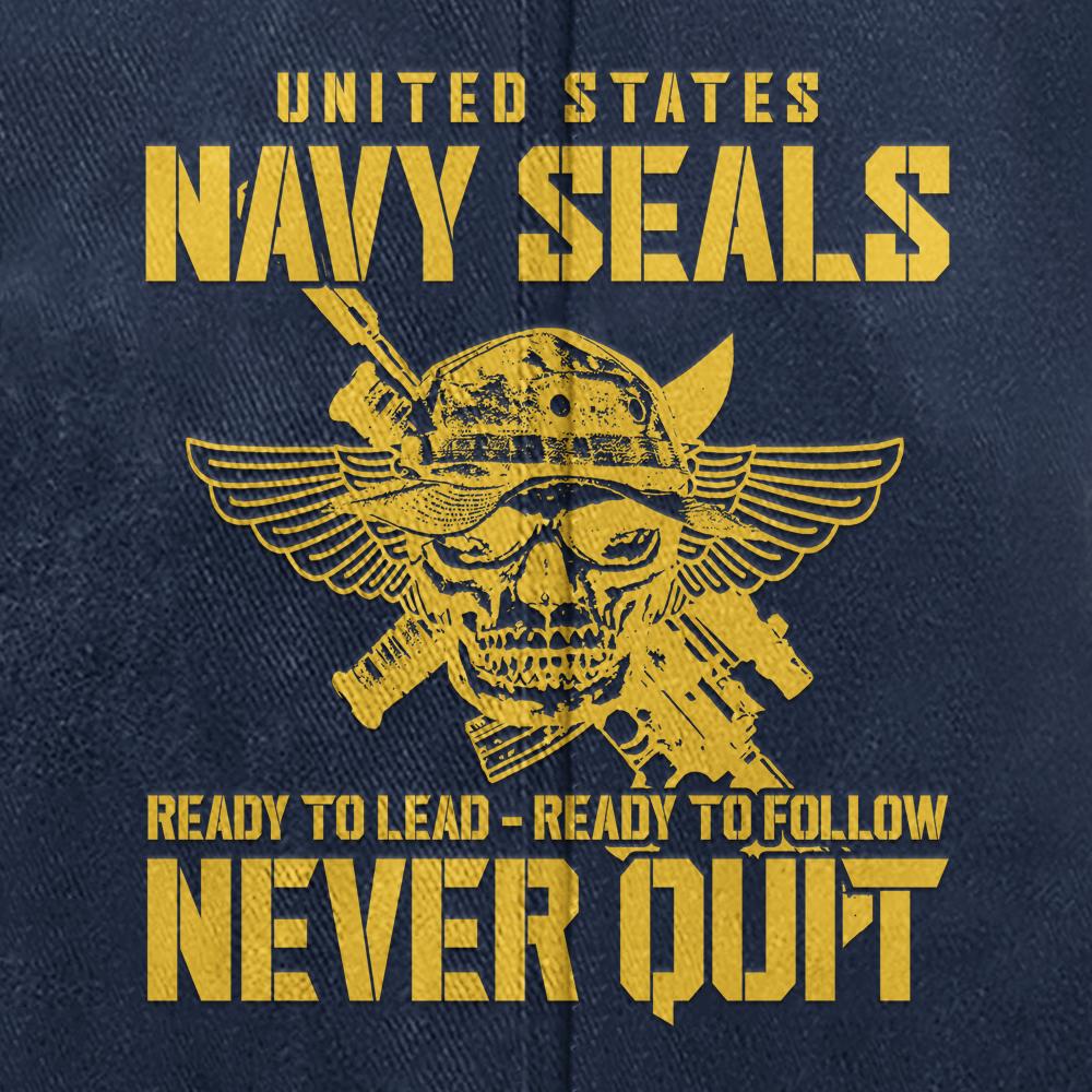 Personalizable Navy Seals Washed Cap