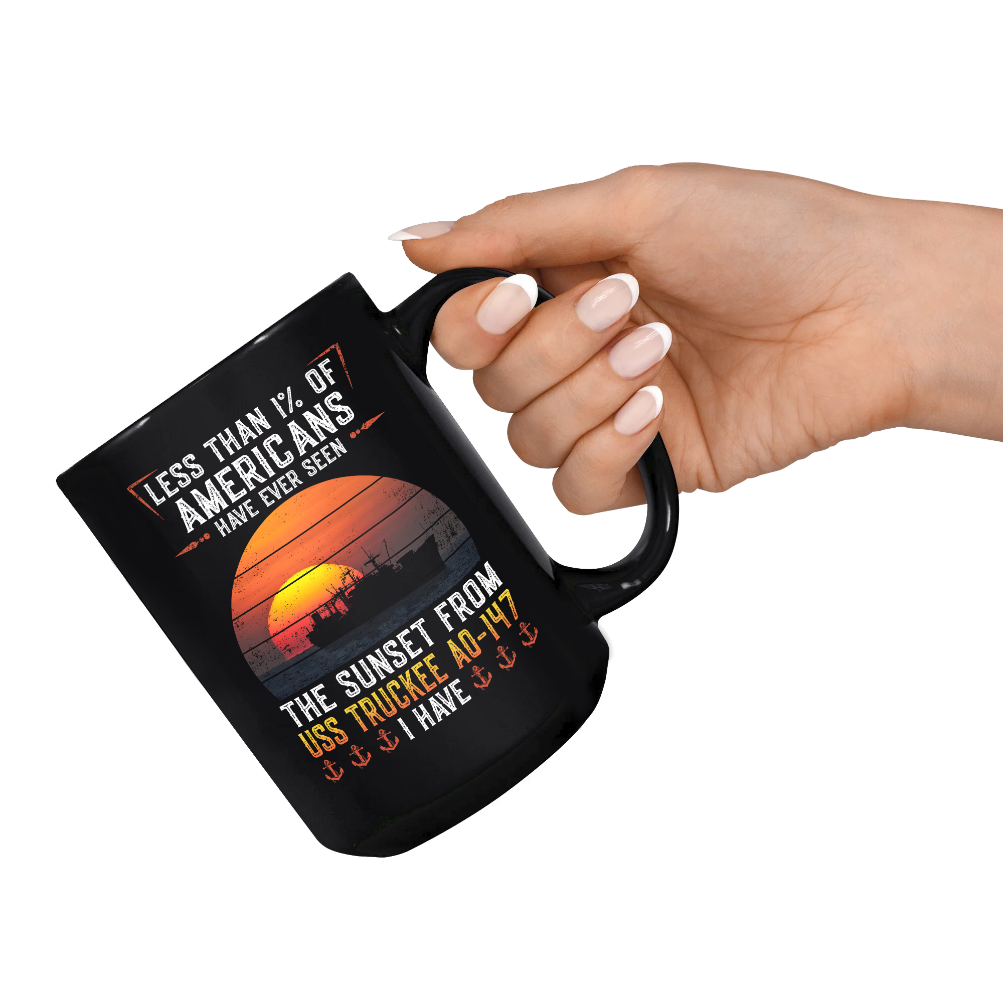 Less Than 1% Navy Ship Coffee Mug
