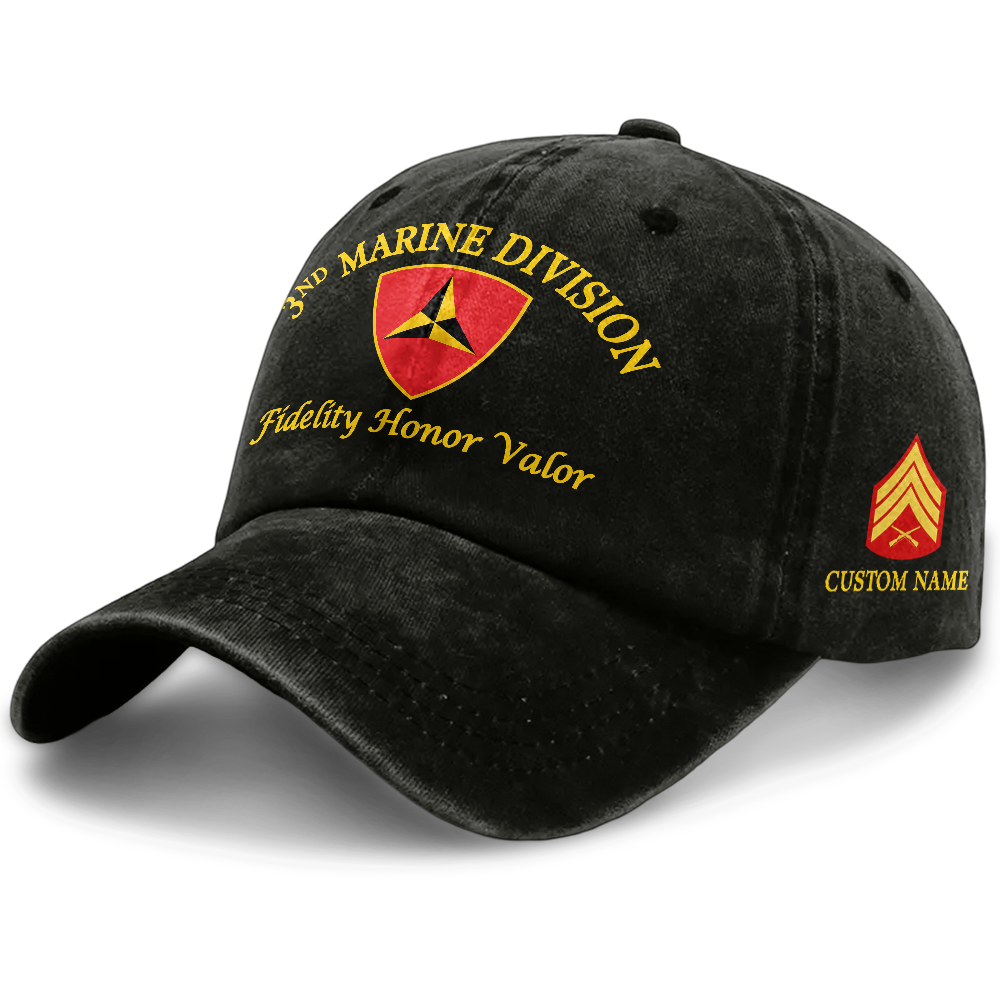 Personalizable Fidelity Honor Valor Washed Cap