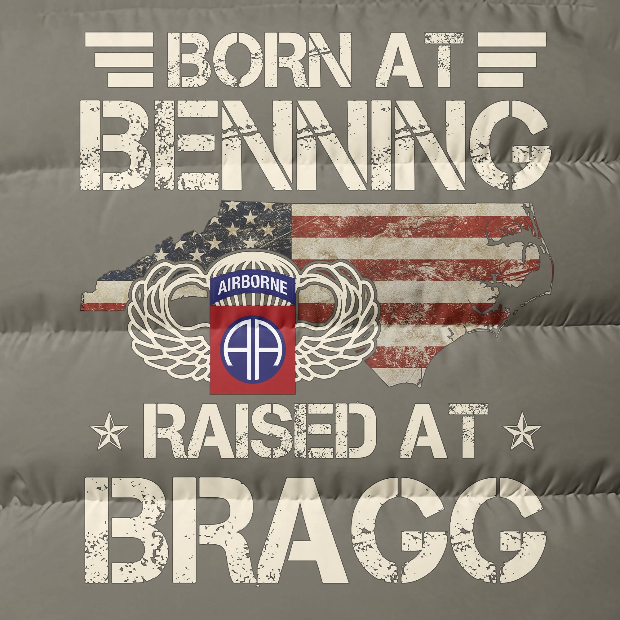 82nd Airborne Born At Benning Puffer Vest