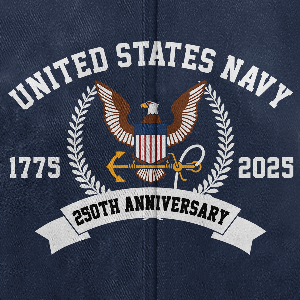 Navy 250th Anniversary Washed Cap