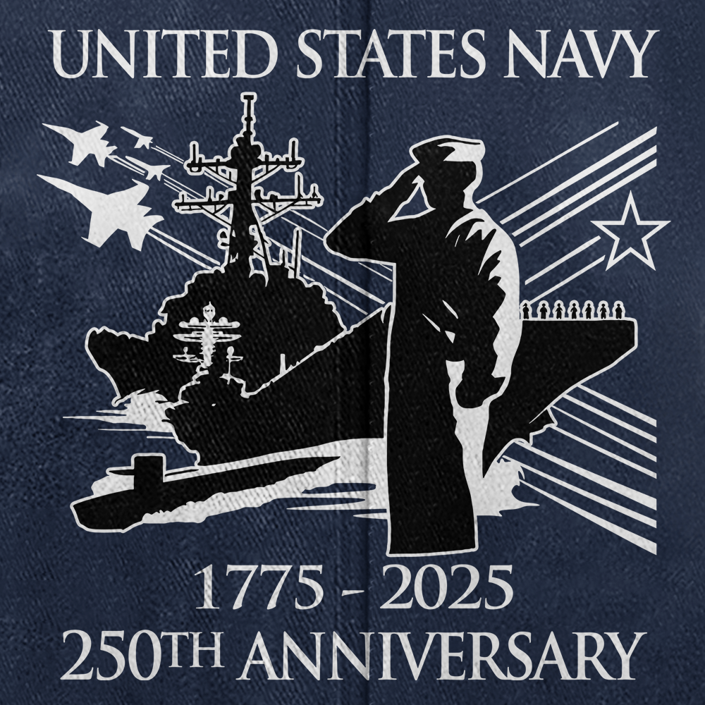 Navy 250th Anniversary Washed Cap