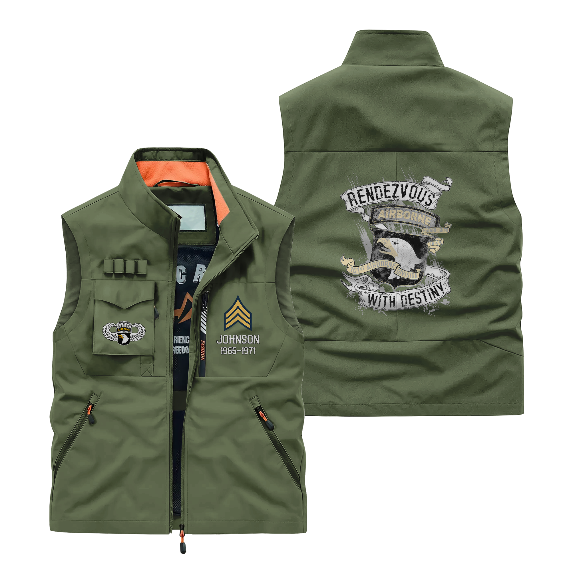 Personalizable 101st Airborne Division Pocket Vest