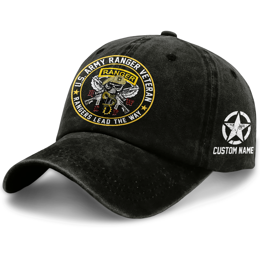 Personalizable Rangers Lead The Way Washed Cap